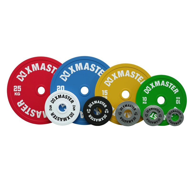 Xmaster Color Free Weight Calibrated Steel Powerlifting Plate Barbell Weight Plate