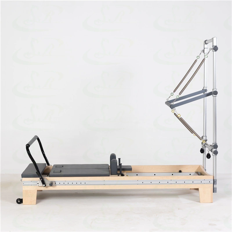 Home Use Wooden Maple Durable Exercise Two-Way Sliding Ladder Align Core Pilates Reformer