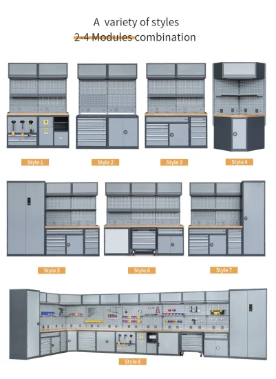 Mechanics Workbench for Industrial Use Tool Cabinet