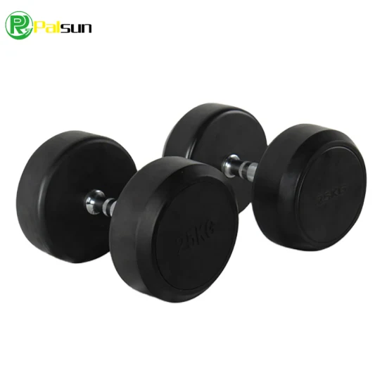 Commercial High Quality PU Dumbbell Urethane Round Head Free Weights Wholesale