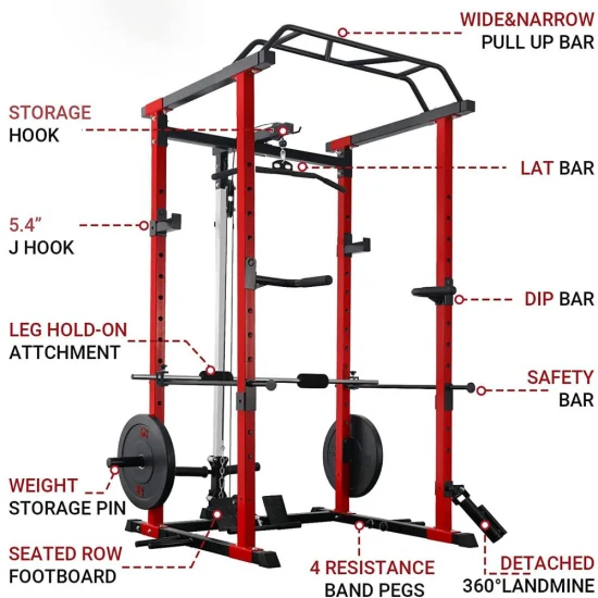 Gym Fitness Equipment Power Cage Rack Squat Cage Power Rack